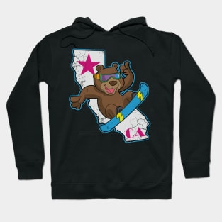 California Republic Bear Snowboarder Snowboarding Hoodie